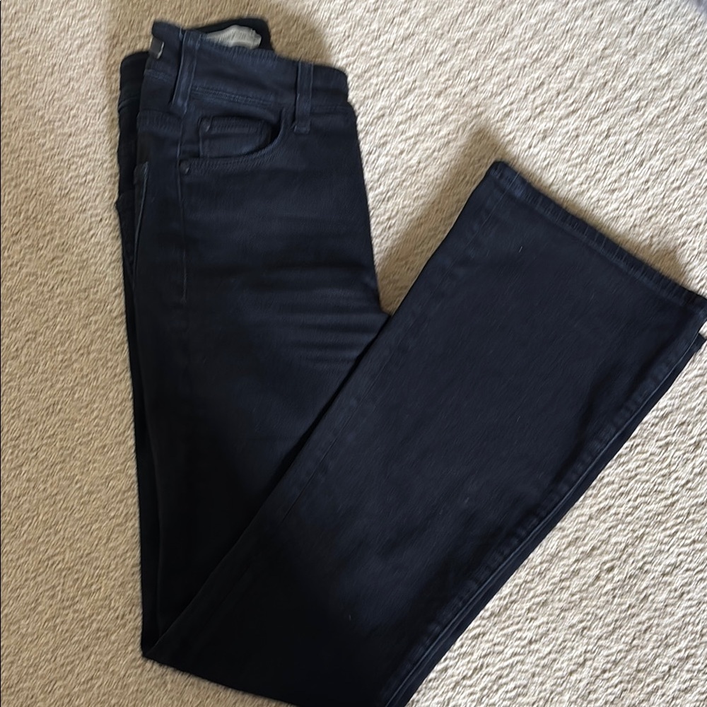 Pilcro and the Letterpress High-Rise Bootcut Black Denim Jeans